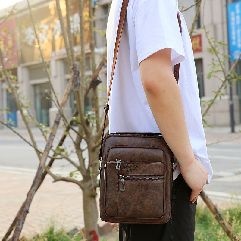 Bolso de hombro para hombre, de poliéster, para uso diario.