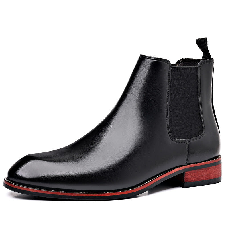 Botas Chelsea para hombre de otoño transpirables con punta puntiaguda