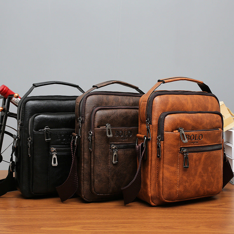 Bolso de hombro para hombre, de poliéster, para uso diario.