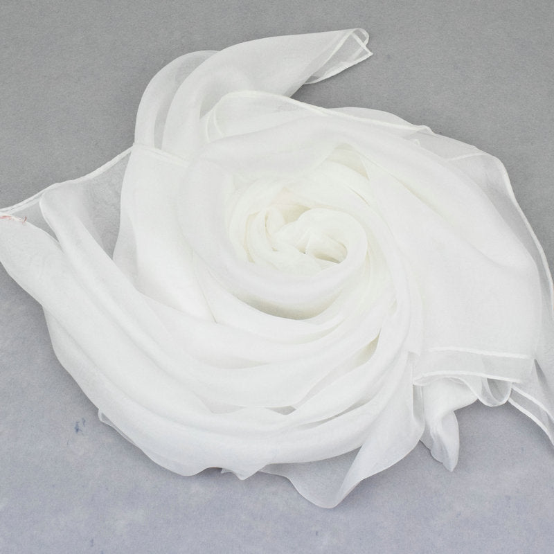 Pure Color Elegant Women's Silk Scarf For All Seasons