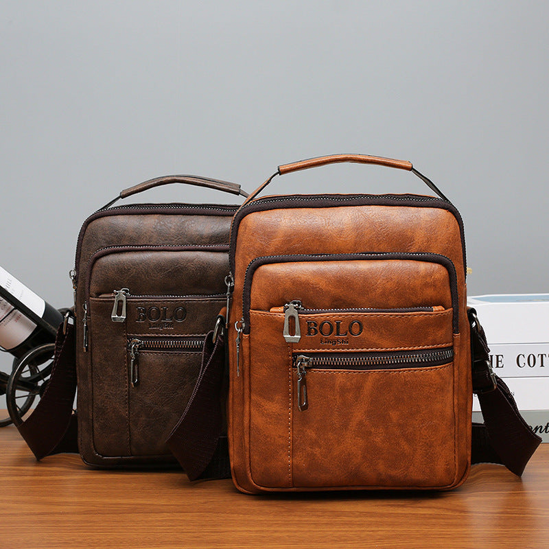 Bolso de hombro para hombre, de poliéster, para uso diario.