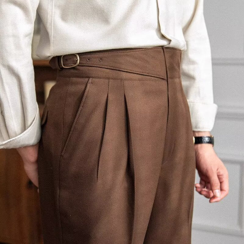 Straight Drooping Casual Pants British Style Formal Trousers