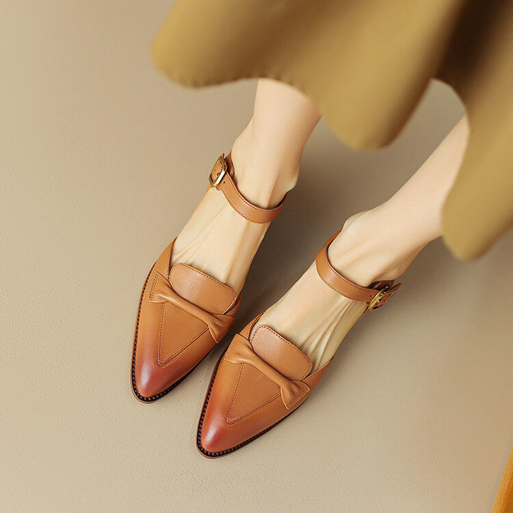 Women's Bowknot Pointed Toe Sandals