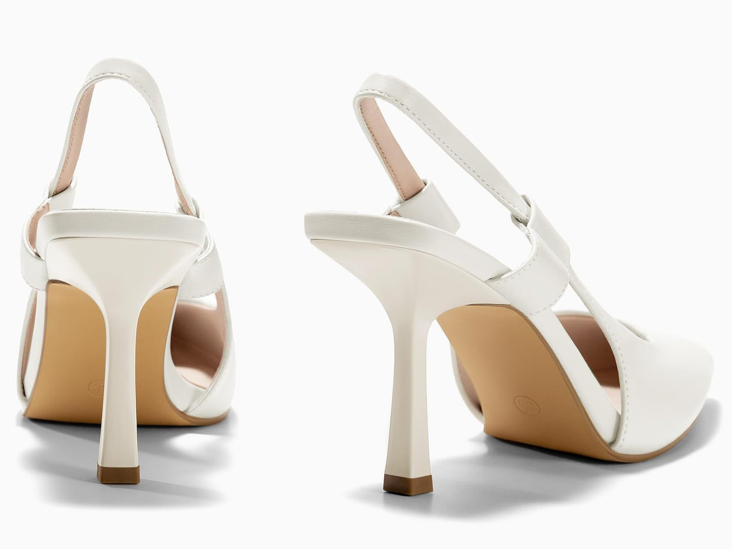 Coutgo - Sandalias de tacón bajo para mujer, cerradas, con punta puntiaguda, sin cordones, para fiesta, graduación y vestido