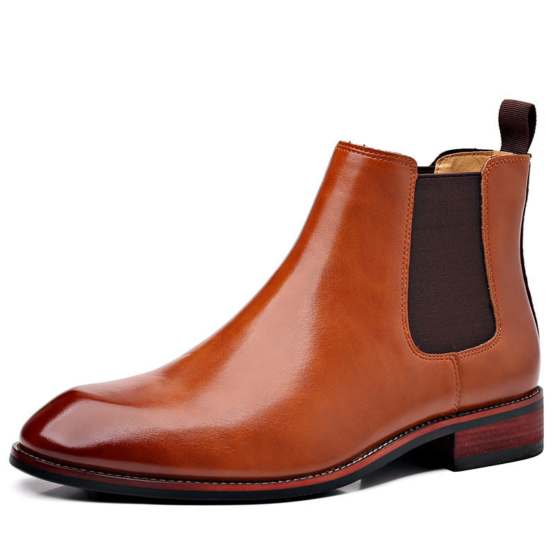 Botas Chelsea para hombre de otoño transpirables con punta puntiaguda