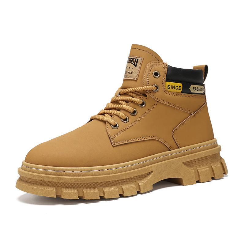 Botas Martin para hombre, modernas, de caña alta, estilo británico, para trabajar.