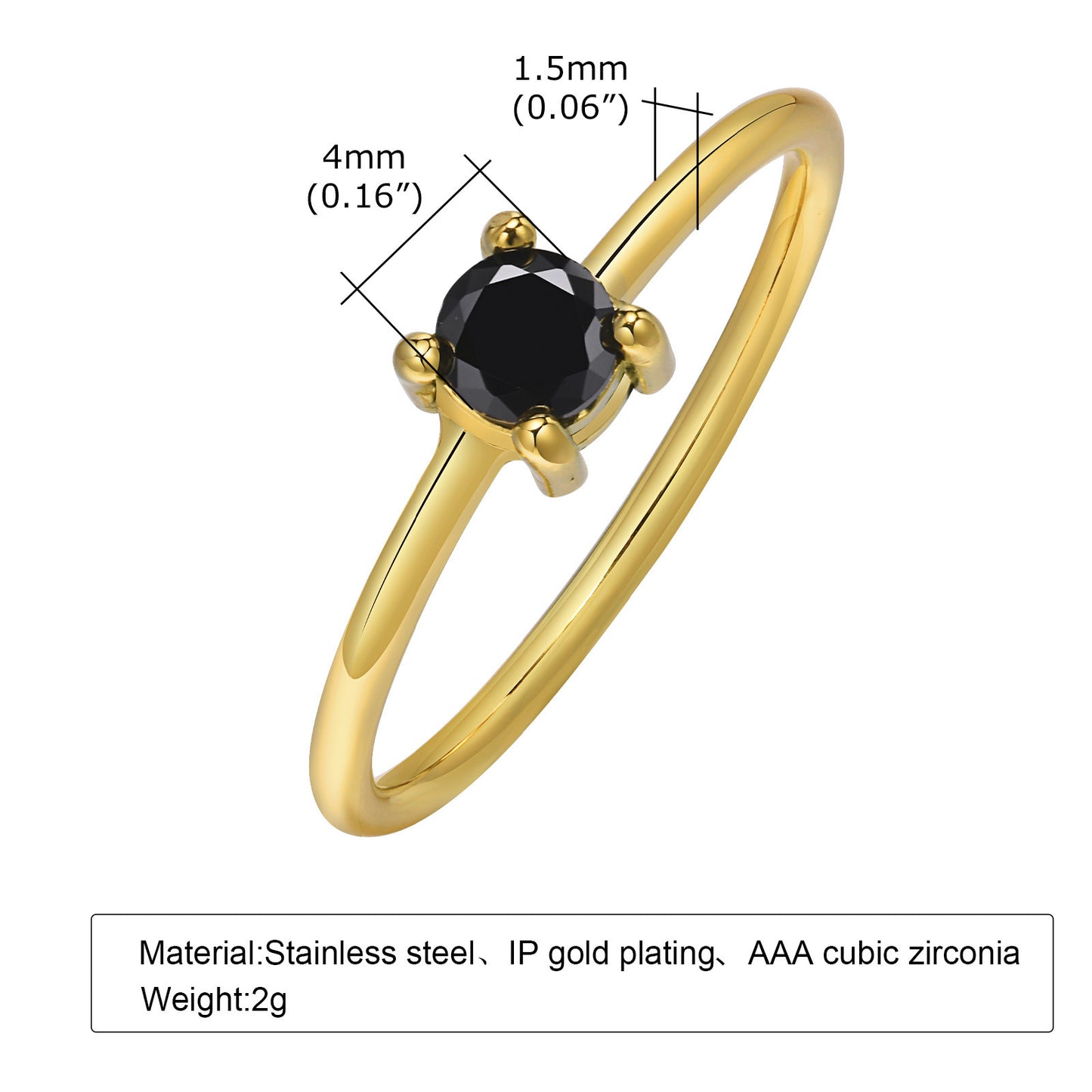 Women's Special-interest Stainless Steel Open Ring