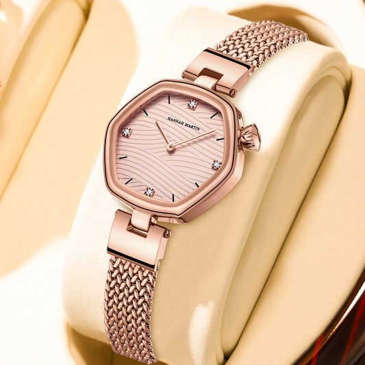Hanan Martin Watch - Fashion Simple Hexagonal Movement Women's Watch
