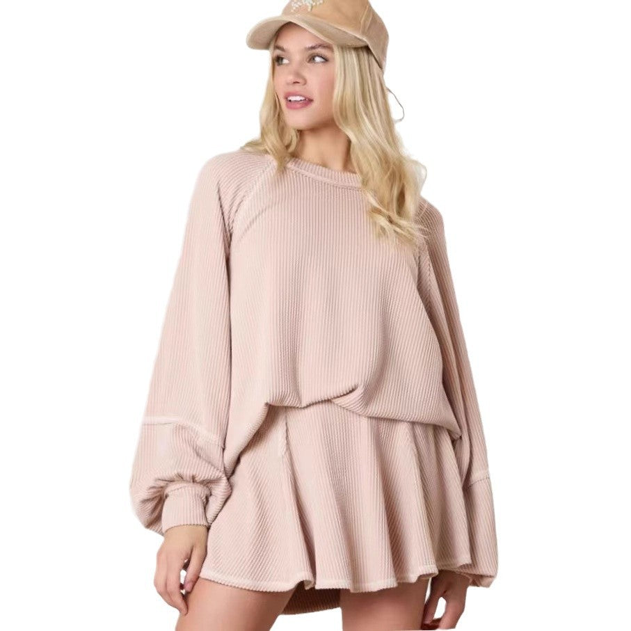 Fashion New Solid Color Casual Suit Women