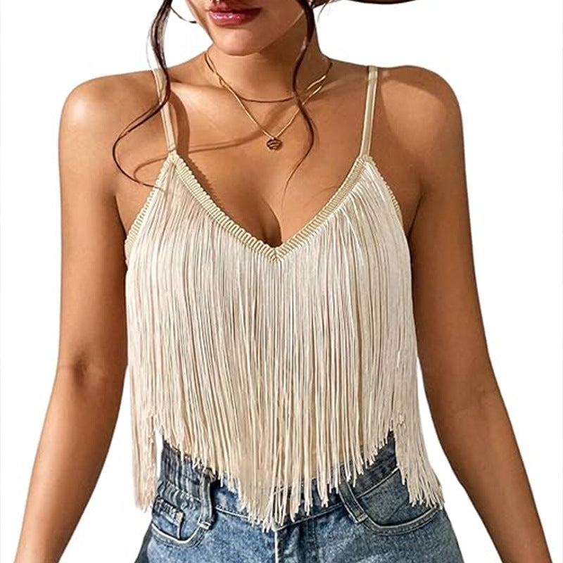 Women's Fashion Personalized Camisole Tassel Vest