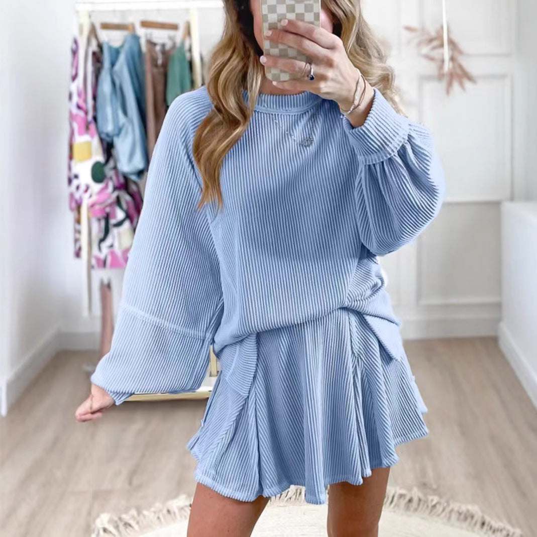 Fashion New Solid Color Casual Suit Women