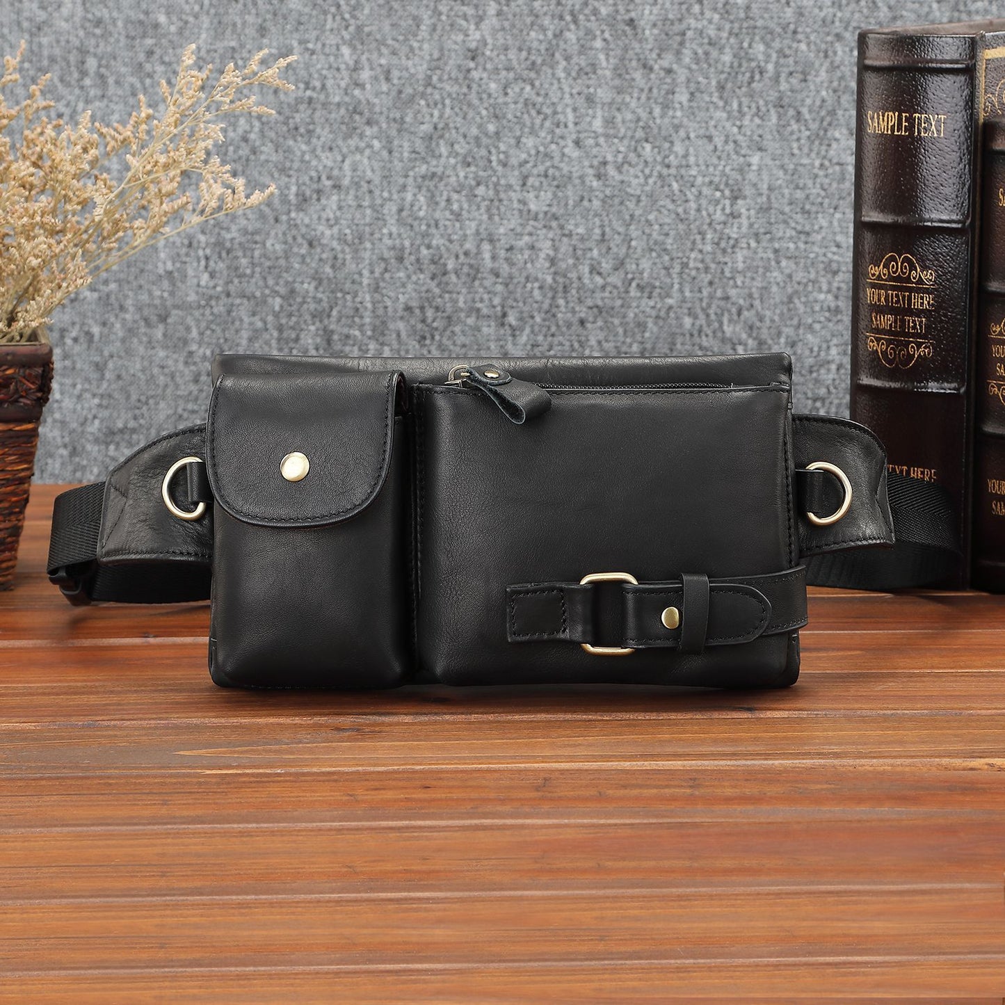 Korean Style Men's Belt Bag Outdoor Sports Multi-function