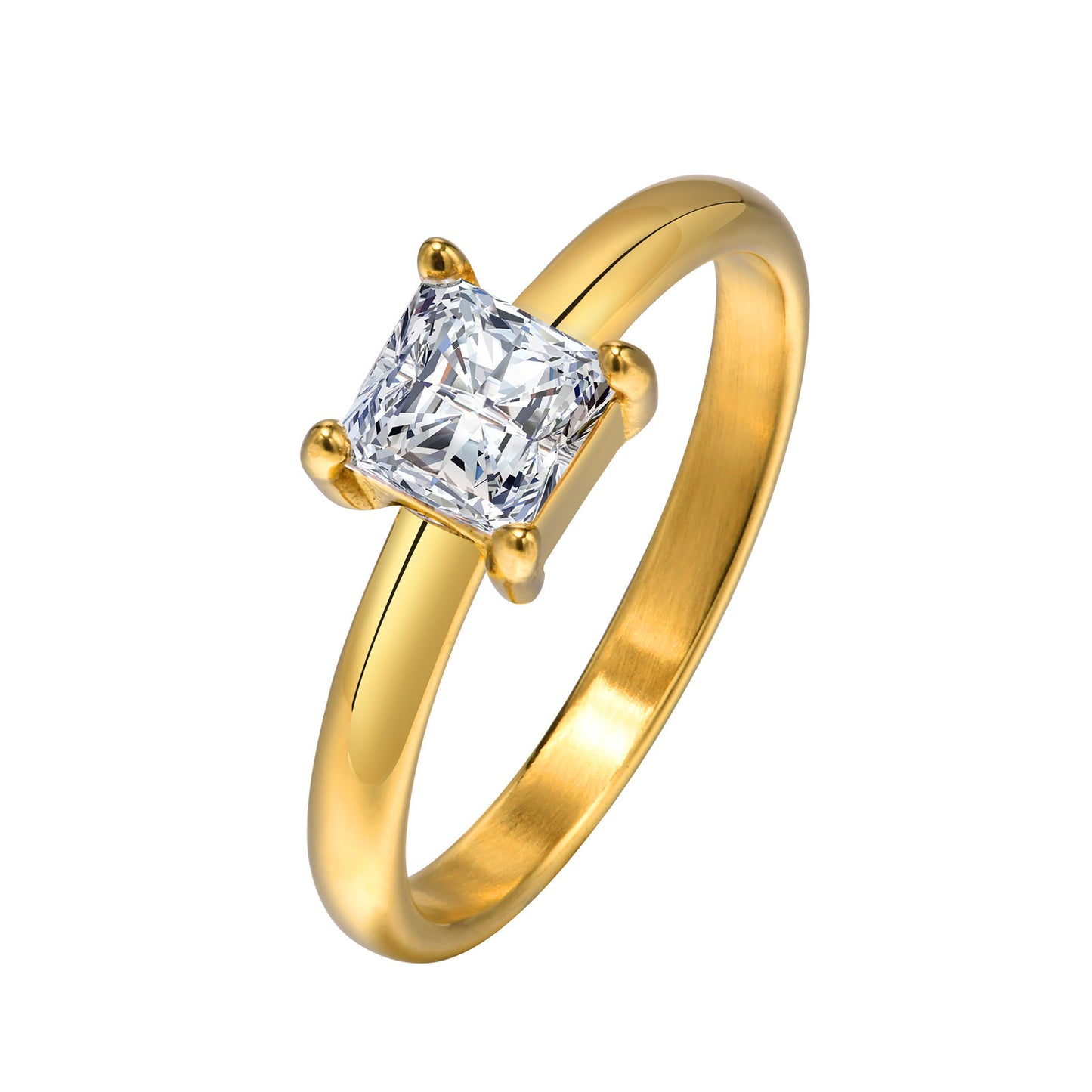 Women's Special-interest Stainless Steel Open Ring